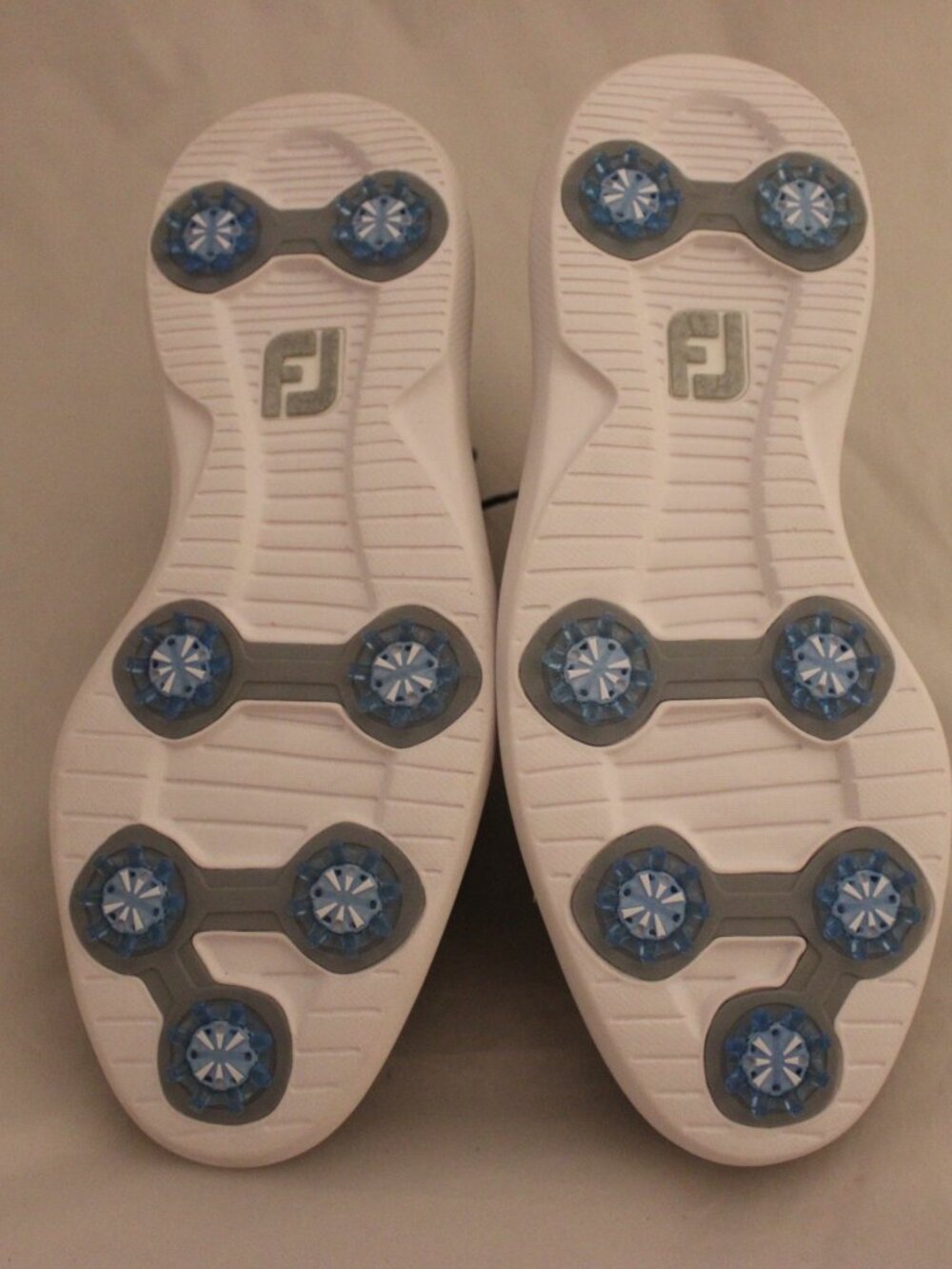 FootJoy Light Gray and White Athletic Golf Shoes - Picture 7 of 9